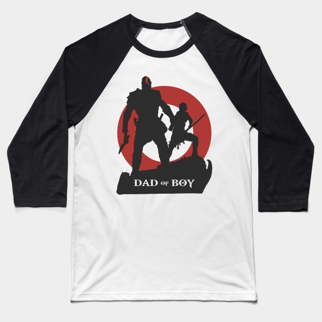 Dad Of Boy God Of War Baseball T-Shirt by Kutaitum